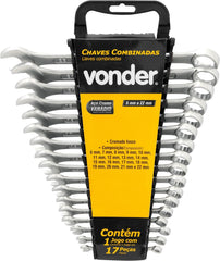 Chave Combinada Jg 6A22mm Combinada 17Pcs Crv Vonder