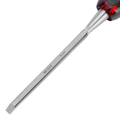 Formão Chanfrado Cabo Emborrachado Encaixe 1/4'' 6mm Aço Cromo-Vanádio MTX 245019