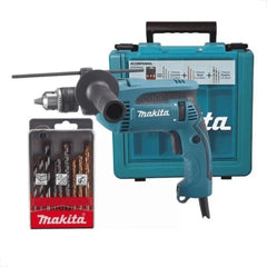 Furadeira de Impacto 760W 1/2'' Com Punho Lateral Kit de Brocas Maleta HP1640KX1 127V Makita