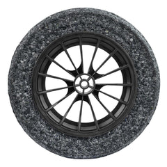 Pneu Maciço Tramontina 8'' para Carrinho de Mão Borracha Macia Roda Plástica Durável