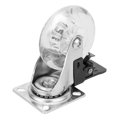 Rodízio Gel Giratório com Freio 3 Pol 75mm 55kg 1PC MTX - Durável e Silencioso