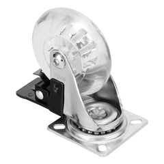 Rodízio Gel Giratório com Freio 3 Pol 75mm 55kg 1PC MTX - Durável e Silencioso