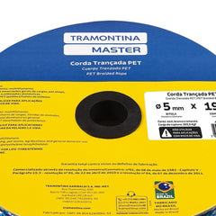 Corda Tramontina Master Pet 5mm 190m Carga 203,5Kgf Azul Branca Amarela