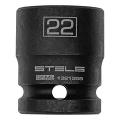 Jogo de Soquete Sextavado Impacto 1/2'' 10-22mm Aço Cromo Molibdênio Stels 1326155