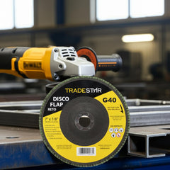 Disco Flap 180 mm G40 Fibra Reto Aço Tradestar