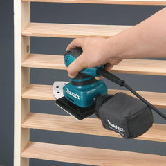 Lixadeira Orbital 200W Ideal para Madeira Metal 6 Folhas Lixa Saco Coletor de Pó BO4565 220V Makita