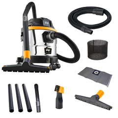 Aspirador de Pó e Água WAP GTW INOX 15 Bocal de Sopro 1700W de Potência 127V