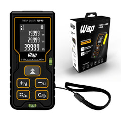 Trena Digital a Laser WAP TLP 40 Tela LCD, Alcance de 40 Metros e Cordão para Pulso