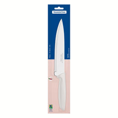 Faca Chef Tramontina Plenus 8 Polegadas Aço Inox Cabo Polipropileno Off White Profissional
