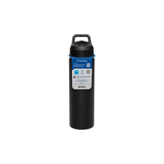 Garrafa Térmica Tramontina 650 Ml Aço Revestido Preto Com Canudo E Parede Dupla