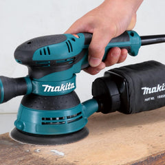 Lixadeira Roto Orbital 125Mm Industrial 300W Com Punho Lixa Saco Coletor de Pó BO5041 220V Makita