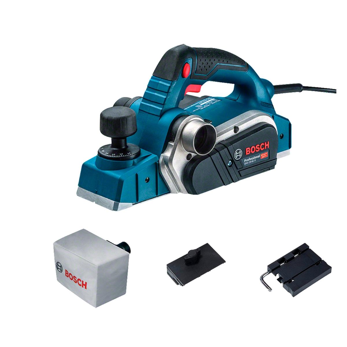 Plaina Bosch Gho 26-82 D 710W 127V Com Saco Coletor De Pó