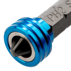 Bit Phillips Ph2 Imantado 25mm Aço S2 Japonês Com Limitador Para Parafusos 1pc