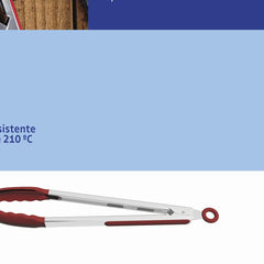 Pegador Multiuso Tramontina Softta Silicone E Aço Inox 33,9 Cm Vermelho Resistente Até 210 °C