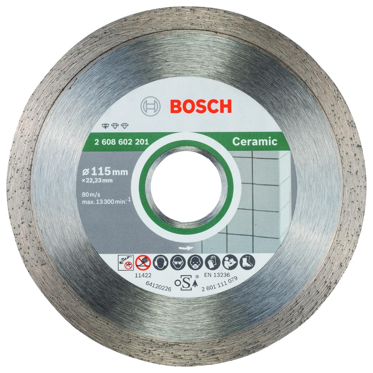 Disco Diamantado Liso Bosch Std Ceramic 115X22,23X1,6X7mm