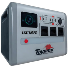 Estação de Energia Portátil Power Bank Toyama TES1650PS 220V Gerador Solar Silencioso para Camping Trailers e Emergência