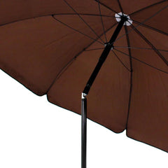 Conjunto Miami Marrom com 4 Cadeiras 1 Mesa 1 Ombr Bel Lazer