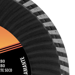 Disco de Corte Diamantado Turbo 180 X 22,2mm Corte Seco Sparta Durabilidade