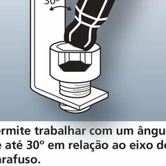 Jogo de Chaves Hexagonais Abauladas 14 Peças Tramontina PRO Aço Cromo Vanádio Formatos Hexagonal, Trafix e Multidentada