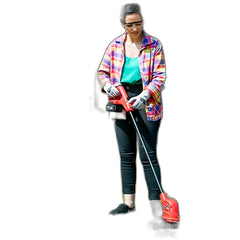 Aparador de Grama a Bateria Toyama TBT18ST250 18V Corte 250mm Jardinagem Kit Bateria 2.0Ah Carregador Incluso