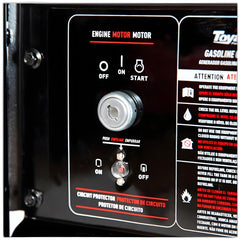 Gerador a Gasolina Toyama TG10000CXER 8kVA Bivolt 115V 230V Partida Elétrica e Manual com Rodas para Transporte