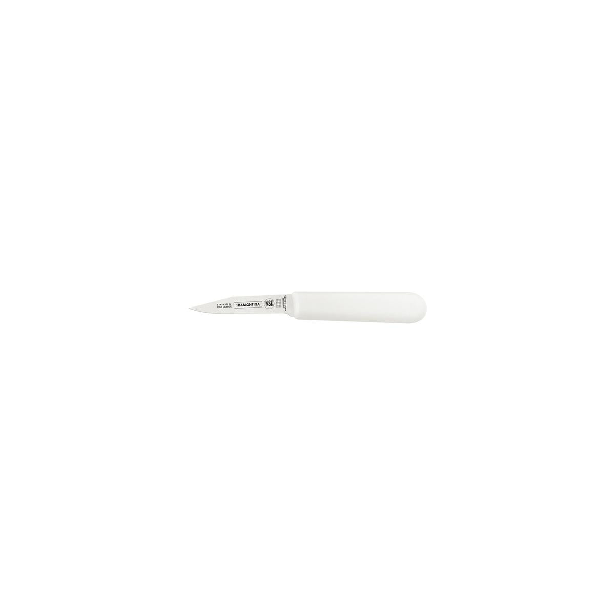 Faca Para Legumes Tramontina Profissional Master 3 Polegadas Aço Inox Cabo Antimicrobiano Branco
