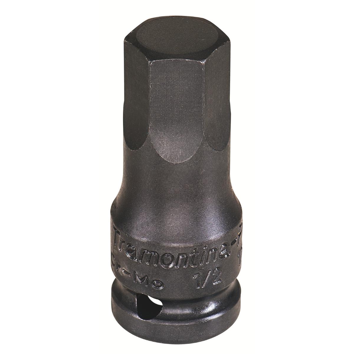 Soquete de Impacto 4mm 1/2''' Perfil Hyper Drive Acabamento Fosfatizado Aço Cromo Molibdênio Tramontina PRO