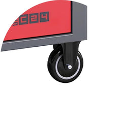 Carrinho para Ferramentas 800KG Vermelho 7 Gavetas Tampo de Madeira Fechadura RSC24/7-R Beta