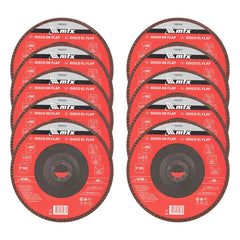Disco de Desbaste Flap Óxido de Alumínio MTX P100 180mm x 22,2mm Desbaste e Acabamento
