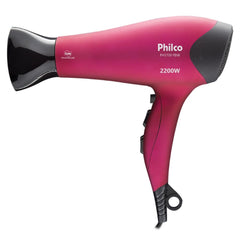 Secador de Cabelos PH3700 Pink 2200W Philco Com Bocal Difusor Cabo 1,9M 127V