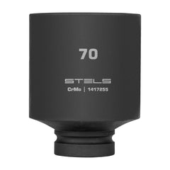 Soquete Impacto Longo 1'' 70mm Cromo Molibdênio Stels 1417255 Para Caminhões