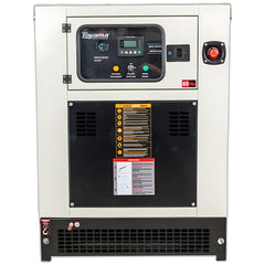 Gerador de Energia Diesel Toyama TDMG60SE3D 62.5kVA 220V Trifásico Silencioso Cabinado Refrigerado Água Partida Elétrica
