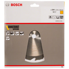 Disco Serra Circular Bosch Construct Wood Ø184X16mm 12D