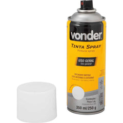 Tinta Spray Acrílica Branco Fosco 350ML/250G Vonder