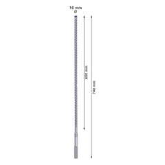 Broca Para Concreto Bosch Expert Sds Max-8X Ø16X600X740mm