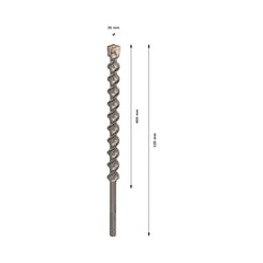 Broca Para Martelo Bosch Pro Sds Max-7 35X400X520mm