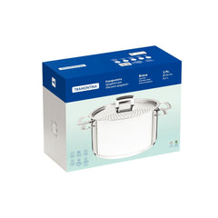 Espagueteira Tramontina Brava Aço Inox 24 Cm 6 1 L Fundo Triplo Indução