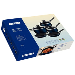 Jogo De Panelas Tramontina Ravena Alumínio 5 Peças Antiaderente Starflon Max 1,6mm
