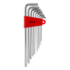 Jogo De Chaves Torx Extra Longas T10-T50 9pçs Cromo Vanádio Acabamento Acetinado MTX 123079