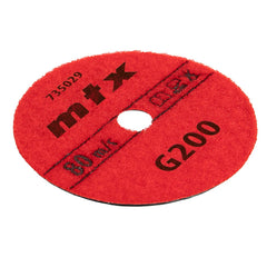 Disco Diamantado Flexível Lixamento Seco 100mm 200 Grãos 5 Peças MTX 735029