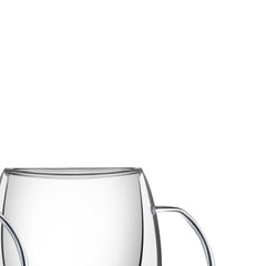 Conjunto De 2 Xícaras Tramontina Vidro Duplo Para Chá E Cappuccino 300ml Design Sofisticado