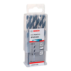 Broca Metal Bosch Aço Rápido Hss-Pointteq 6,5mm 10 Peças
