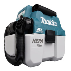 Aspirador de Pó e Líquido 7,5L Sem Bateria Sem Carregador Mangueira e Coletor DVC750LZ Makita