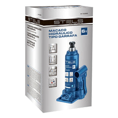 Macaco Hidráulico Garrafa 6T Elevação 216-413mm Aço Resistente Stels 5110355
