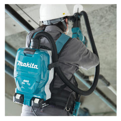 Aspirador de Pó Costal Portátil 1,5L Sem Fio 36V HEPA Com AWS Motor BL Mangueira DVC265ZX Makita