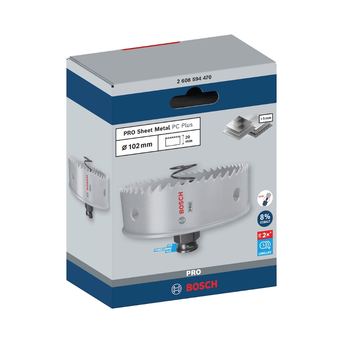 Serra Copo Bosch Pro Sheet Metal Power Change Plus 102mm