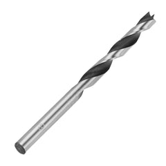 Broca Espiral Madeira 6x90mm Haste Cilíndrica Aço 45 118° MTX 702049