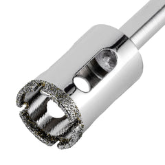 Broca Diamantada Para Vidro 22mm Haste Triangular Aço 45 MTX 726229 Furos Precisos