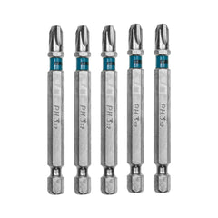 Bits Phillips Ph3 Aço S2 Rápido 70mm 5 Peças Gross Resistente