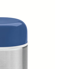 Pote Térmico Tramontina Aço Inox 400 Ml Tampa Azul 8,8 Cm Parede Dupla